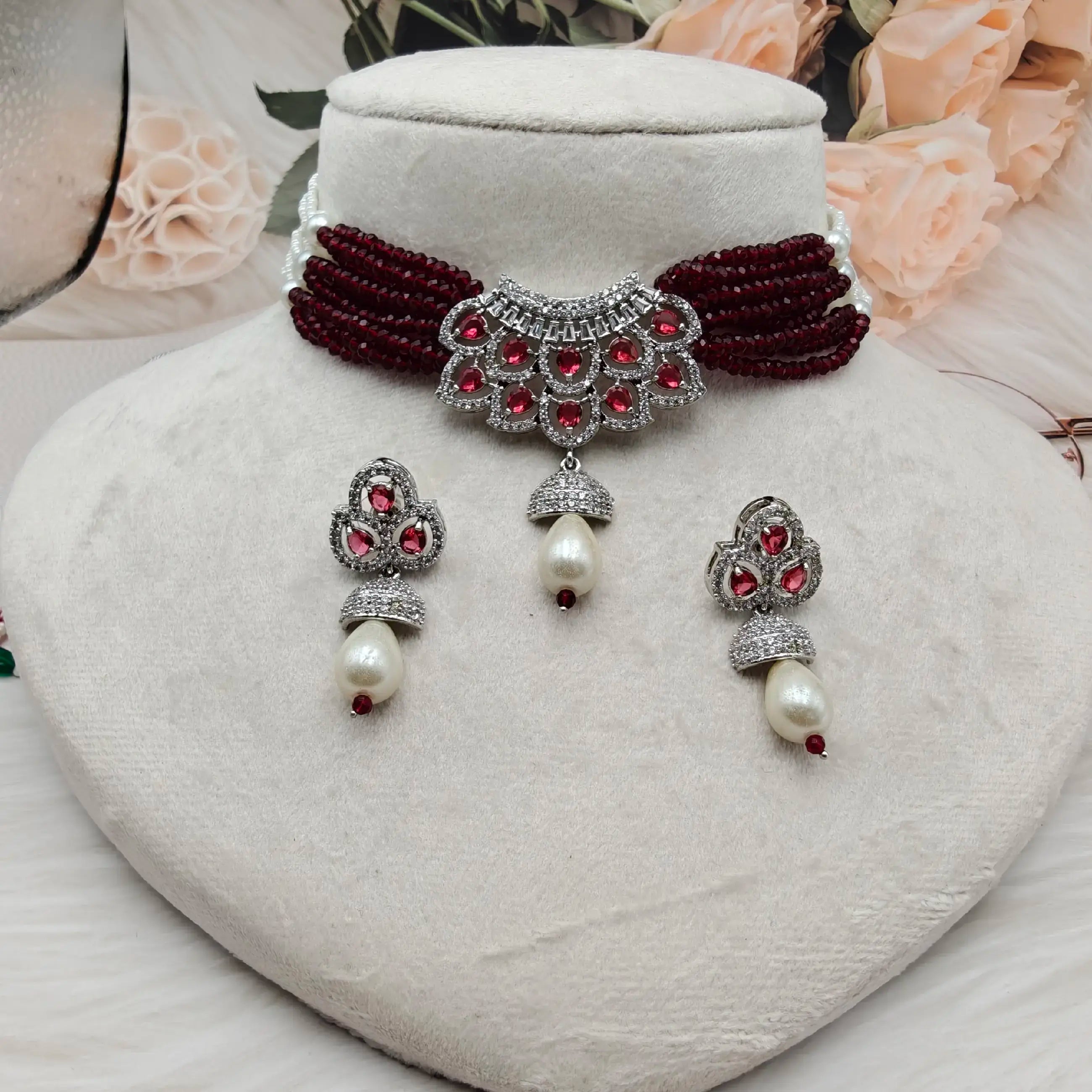 Simi AD Choker- Maroon