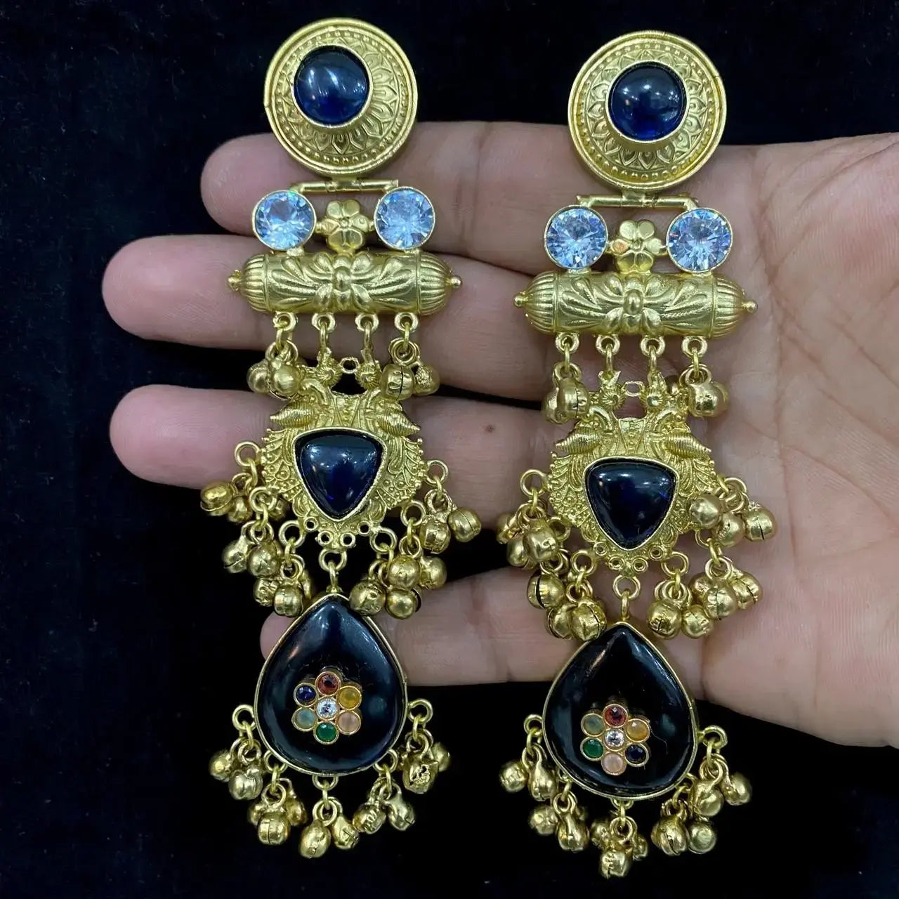 Mavi Amrapali Fusion Earrings - Blue