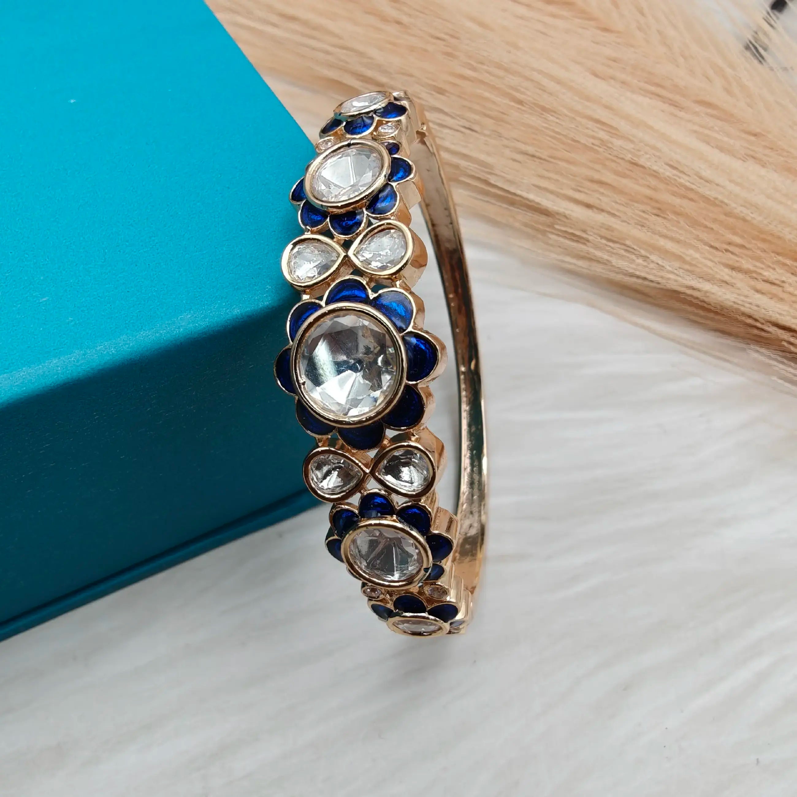 Seher Moissanite Bracelet - Blue