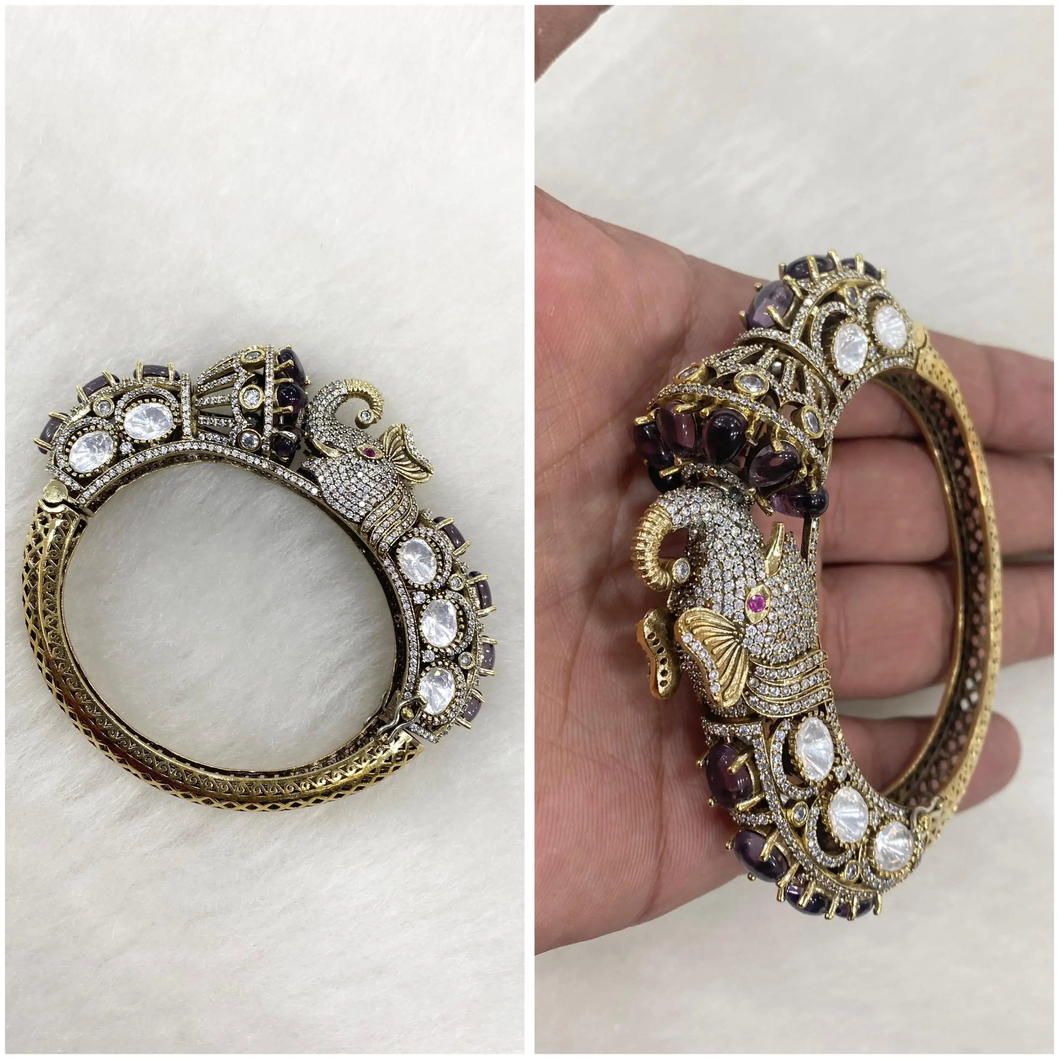 Gajakalika Openable Bracelet- Wine