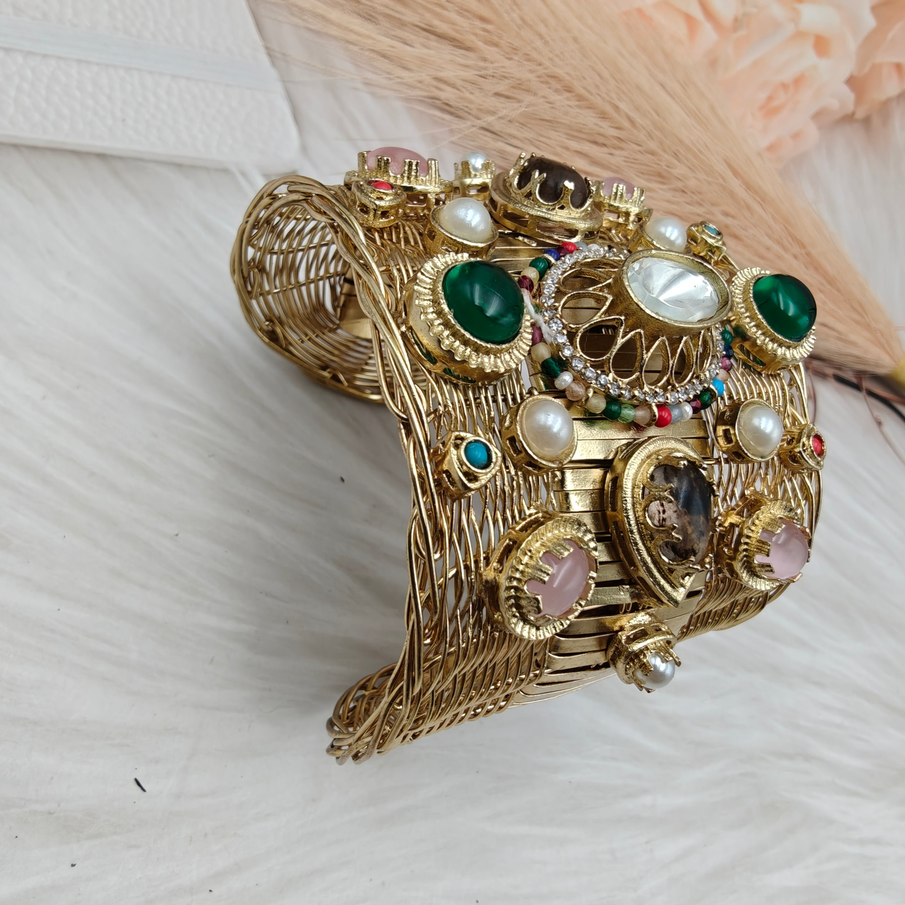Mustafa Amrapali Fusion Handcuff- Green Multi