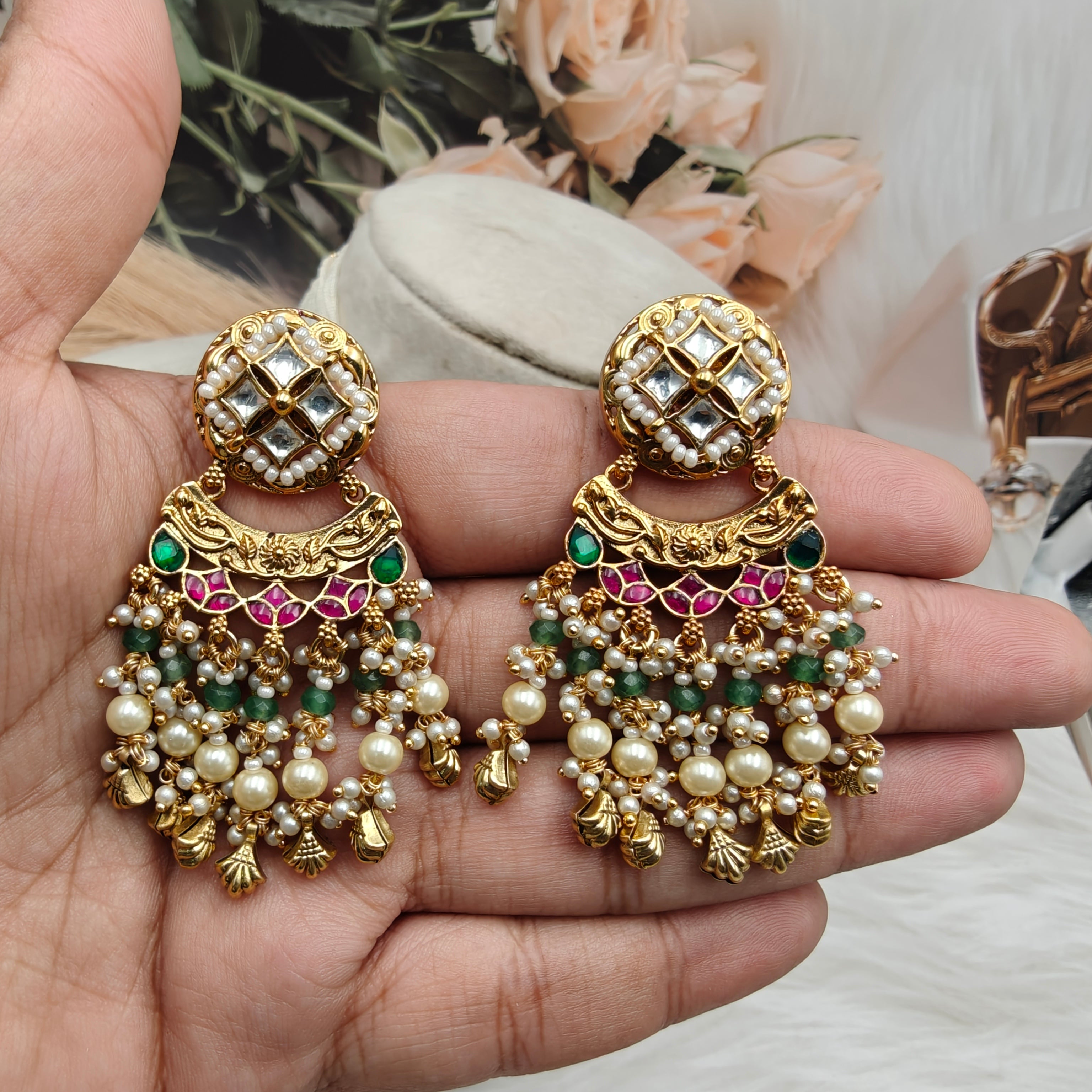 Shamli Jadau Pachi Kundan Heritage Necklace Set