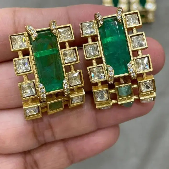 Olivia Doublet Earrings - Mint