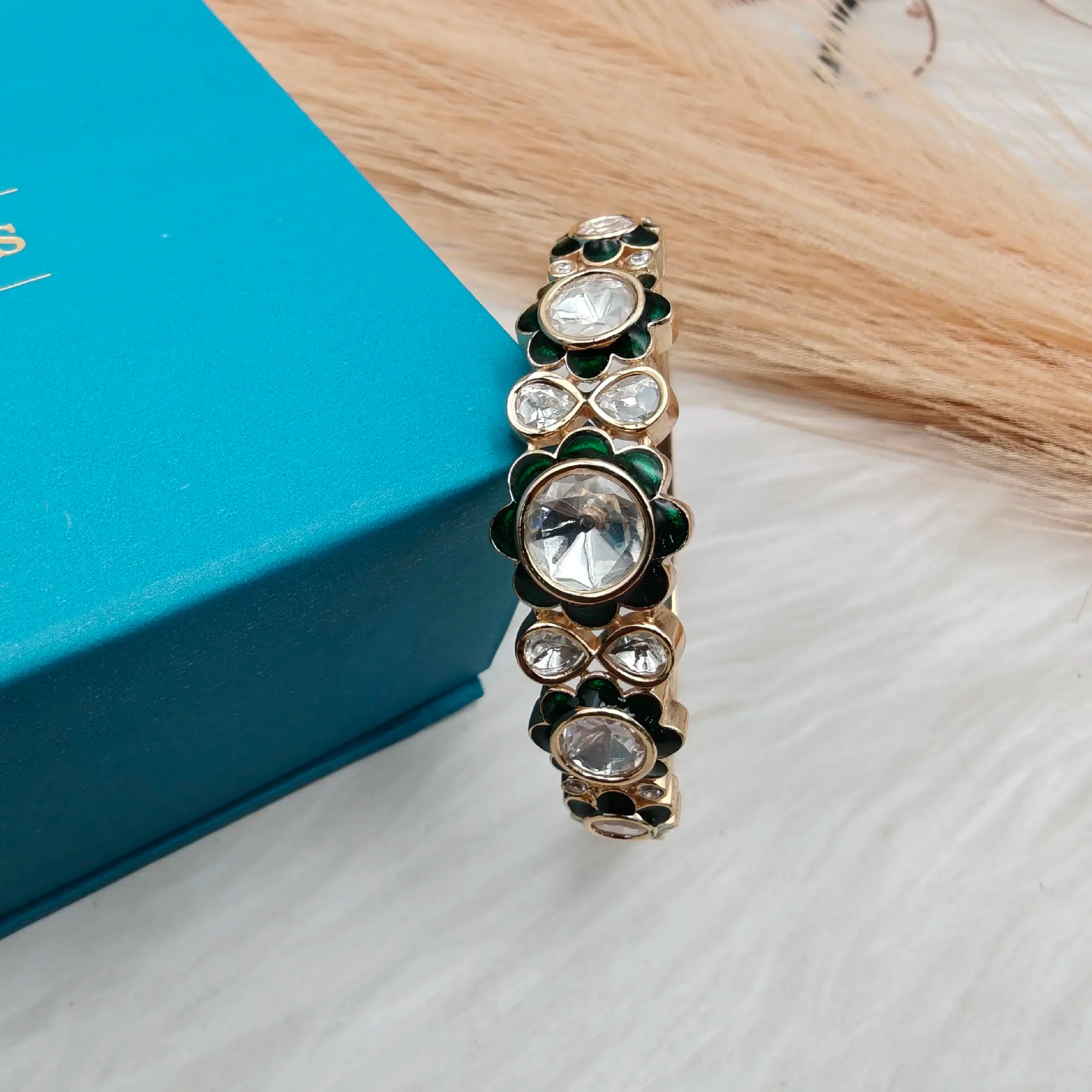 Seher Moissanite Bracelet - Green