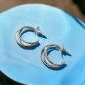 Silver Hoops