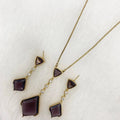 Shuraah Pendant Set - wine