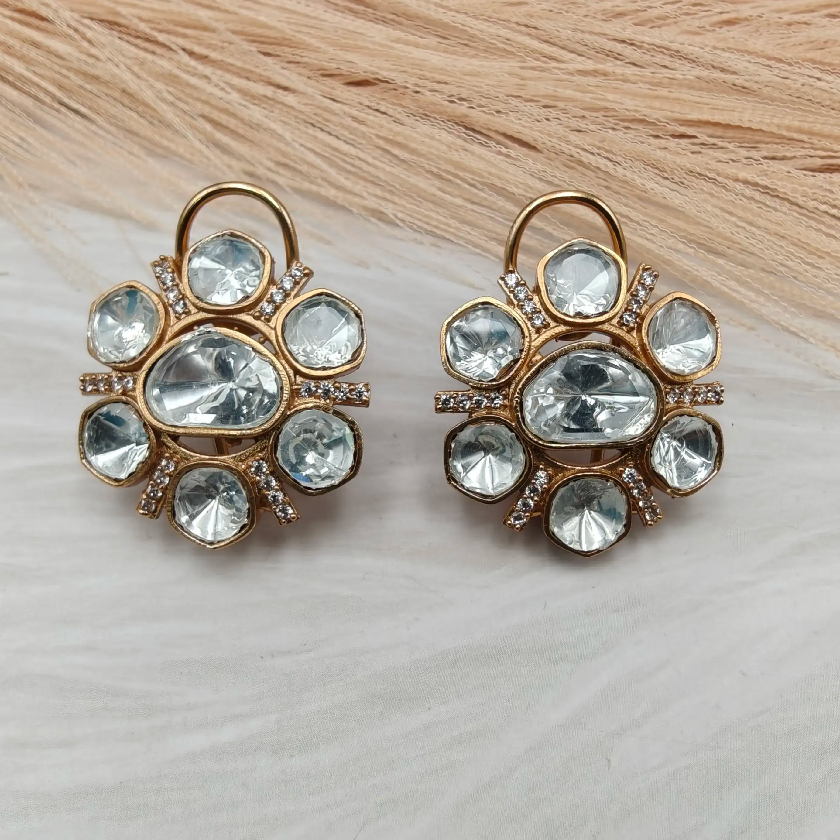 Apsara Uncut Polki Studs