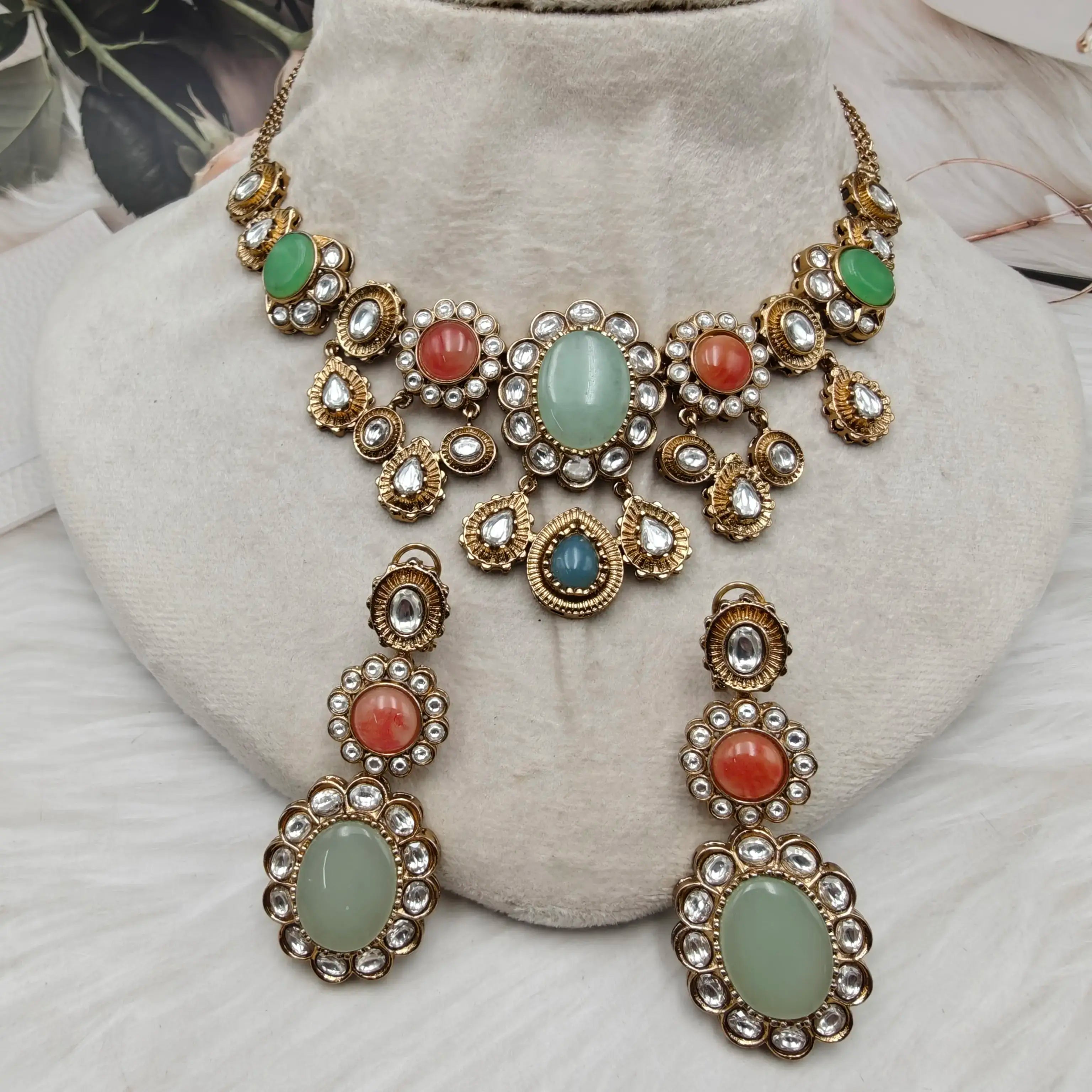 Sabyasachi Inspired Pratishtha Premium Heritage Necklace Set