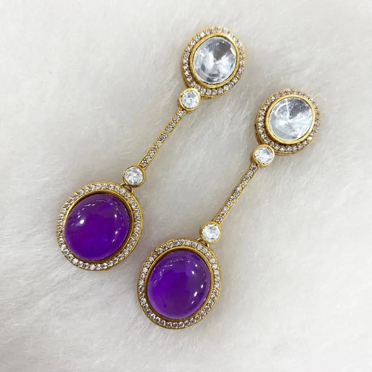 Aarzoo Doublet Danglers - Purple