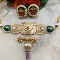 Charvi Amrapali Fusion Brass Choker Set