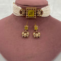 Tanzida Doublet Choker Set- Yellow