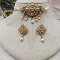 Rasika Moissanite Kundan Choker Set - White