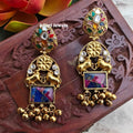 Nandi Amrapali Brass Fusion Earrings - Multi