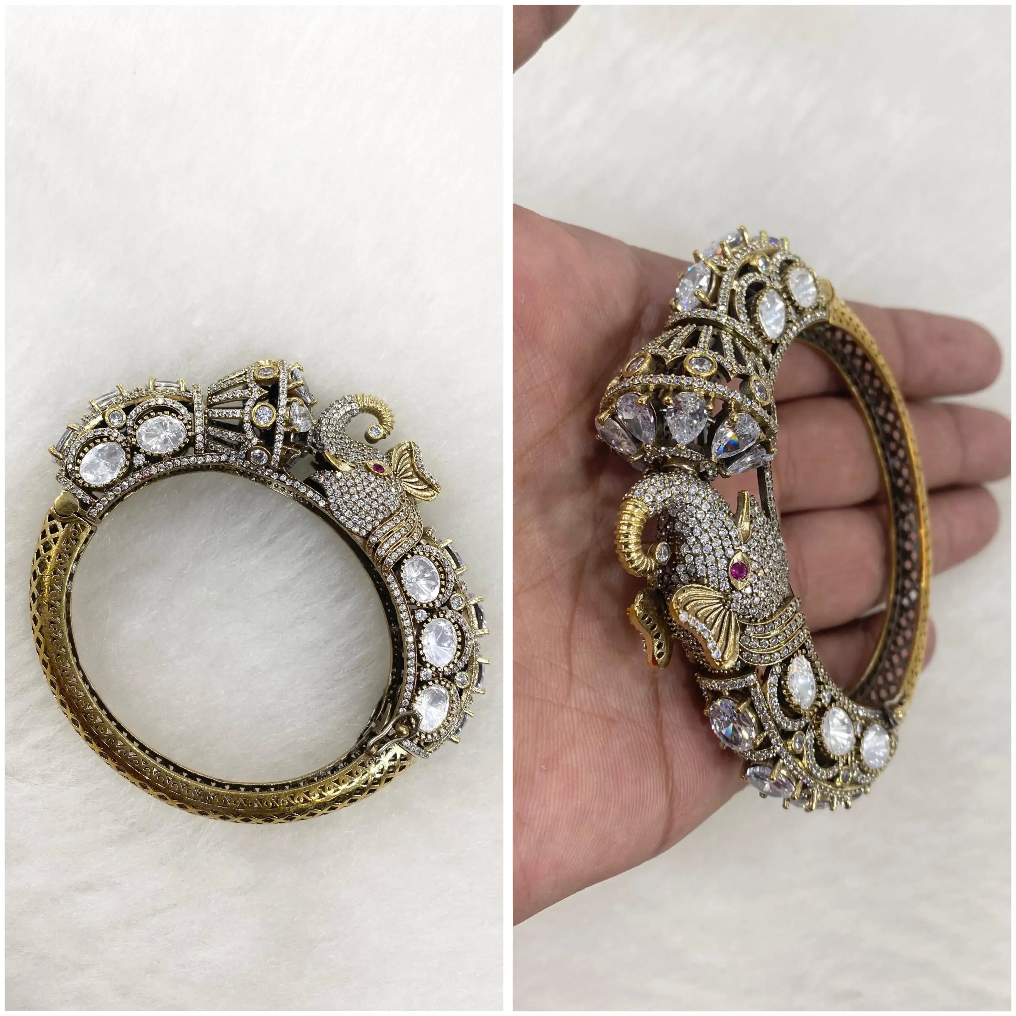 Gajakalika Openable Bracelet - White