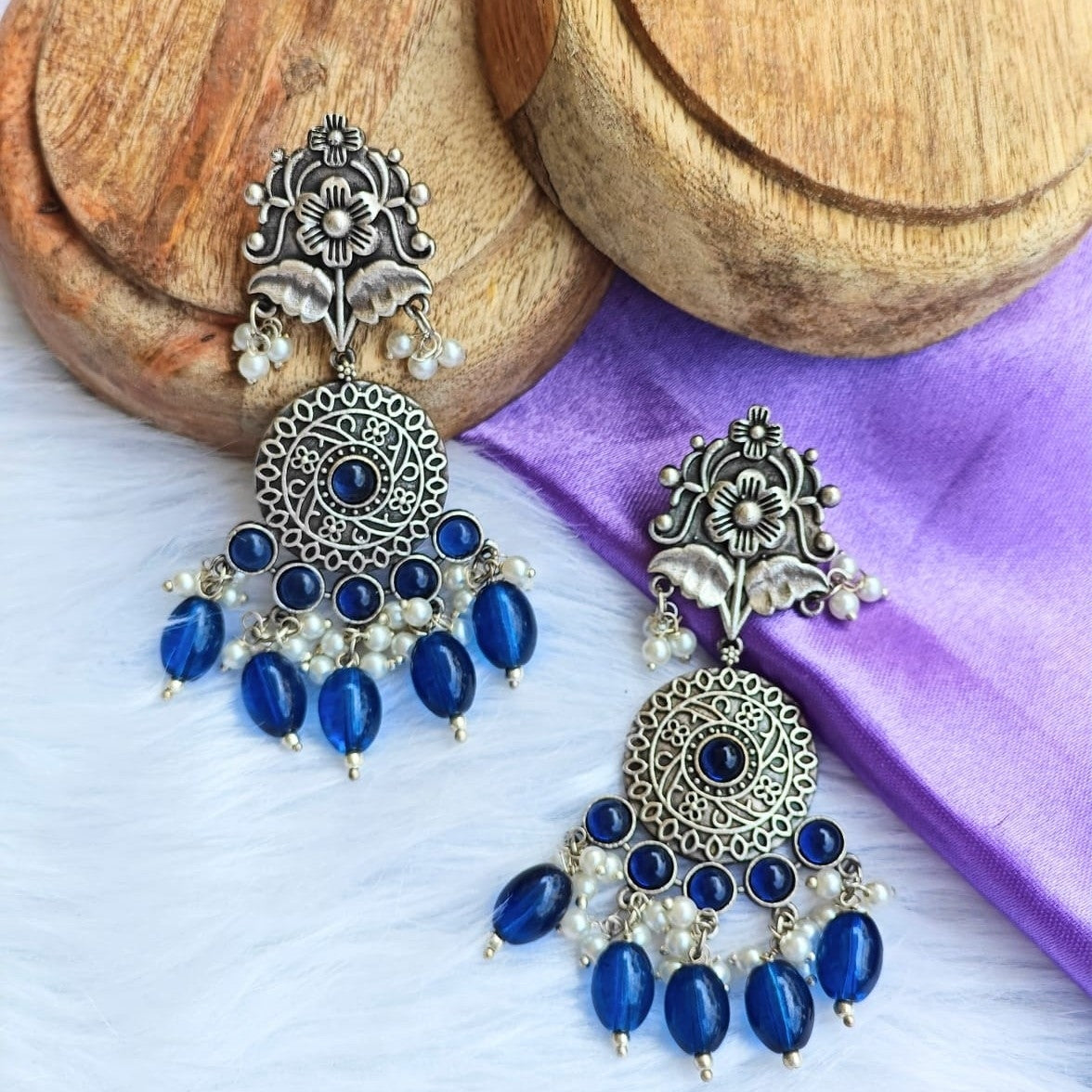 Aastha Earring - Blue