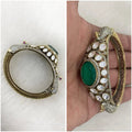 Moor Doublet Invisible Setting AD Openable Bracelet - Green