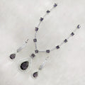 Mahim AD Necklace Set- Purple