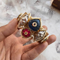 Sayantani Amrapali Brass Fusion Handcuff - Blue