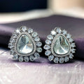 Premium Polki AD Studs- White
