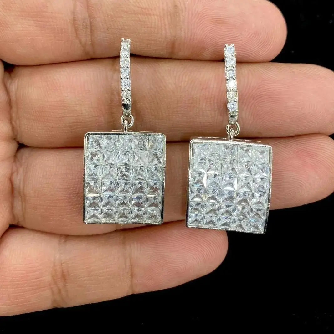 Rimjhim AD Crystal Earrings- White