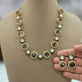 Aprajita Tourn Doublet Necklace Set- Black