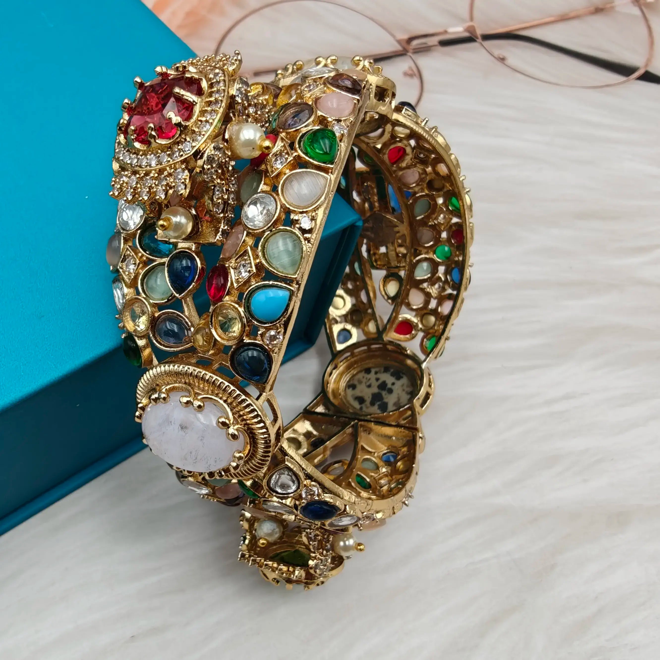 Sabyasachi Inspired Sakhi Heritage Openable Bangle