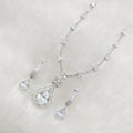 Mahim AD Necklace Set- White