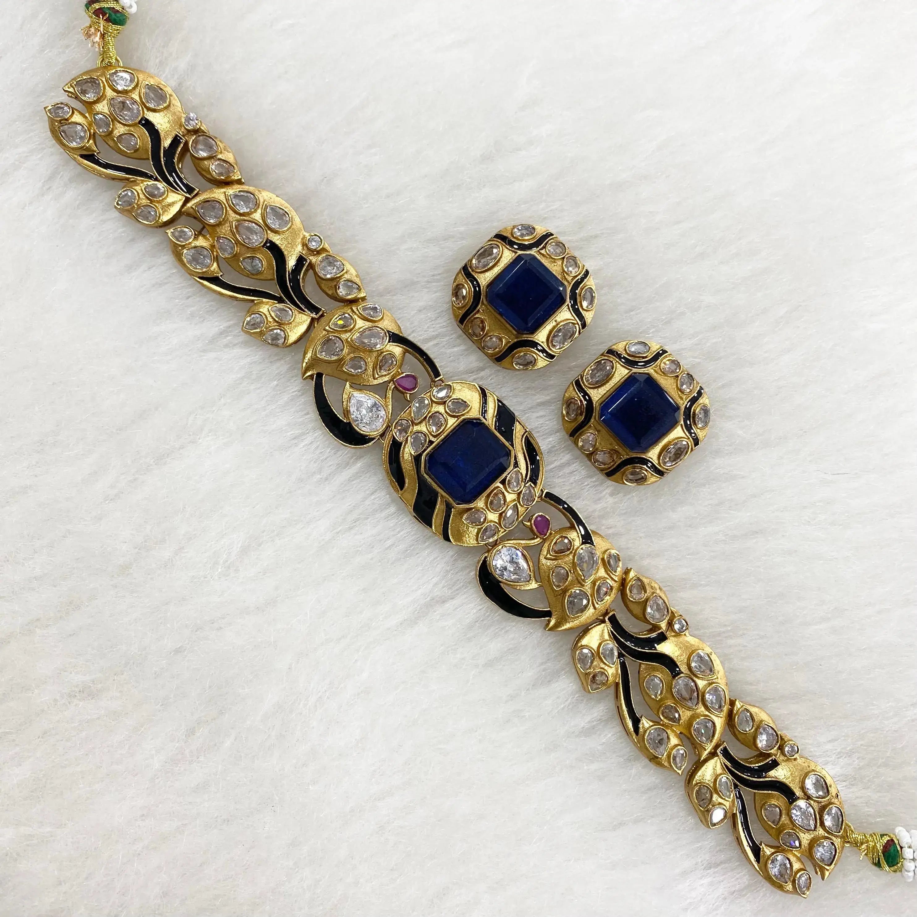 Bebo Sabyasachi inspired Choker Set - Blue