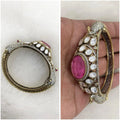 Moor Doublet Invisible Setting AD Openable Bracelets - Pink