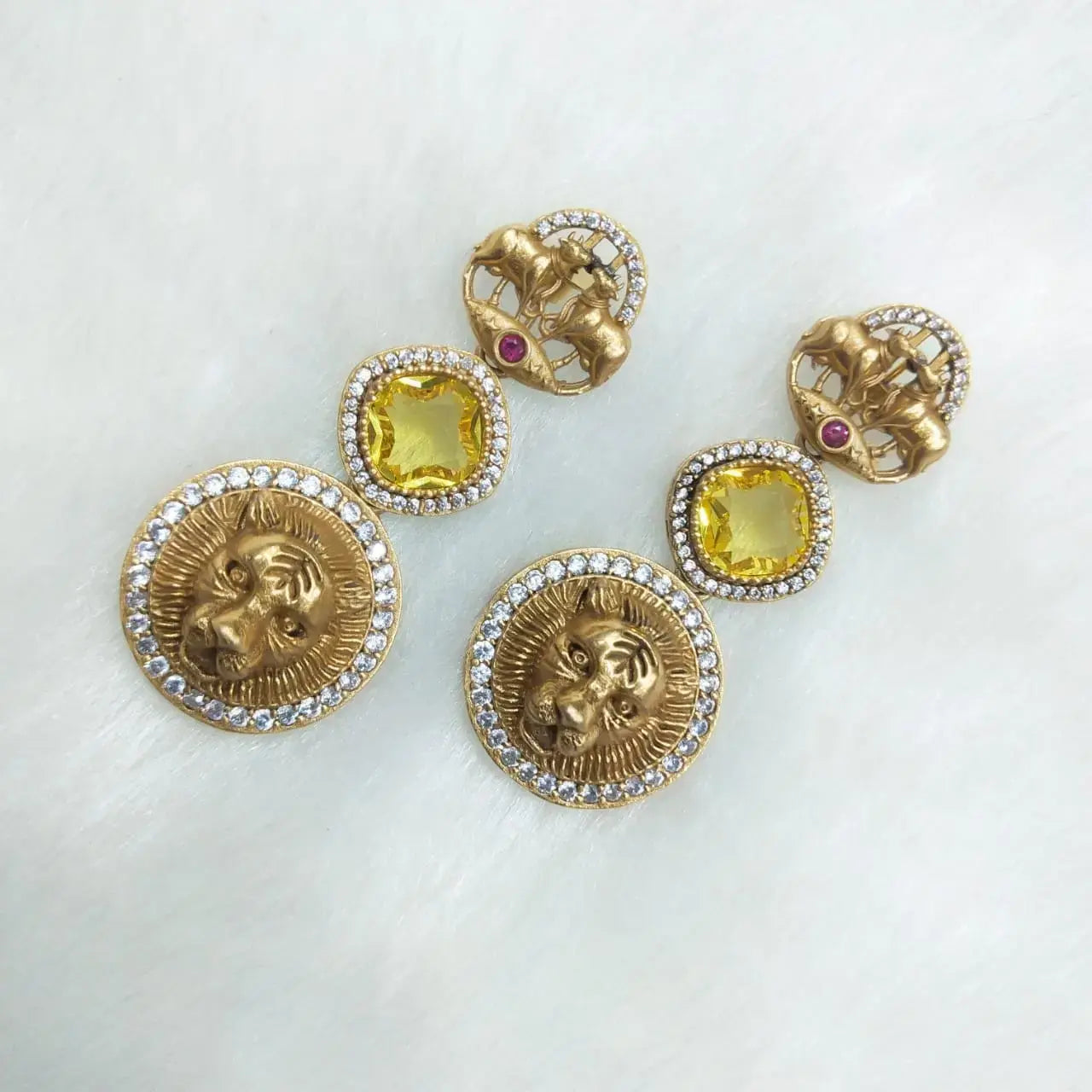 Sabya Nandi Earrings- Gold Yellow