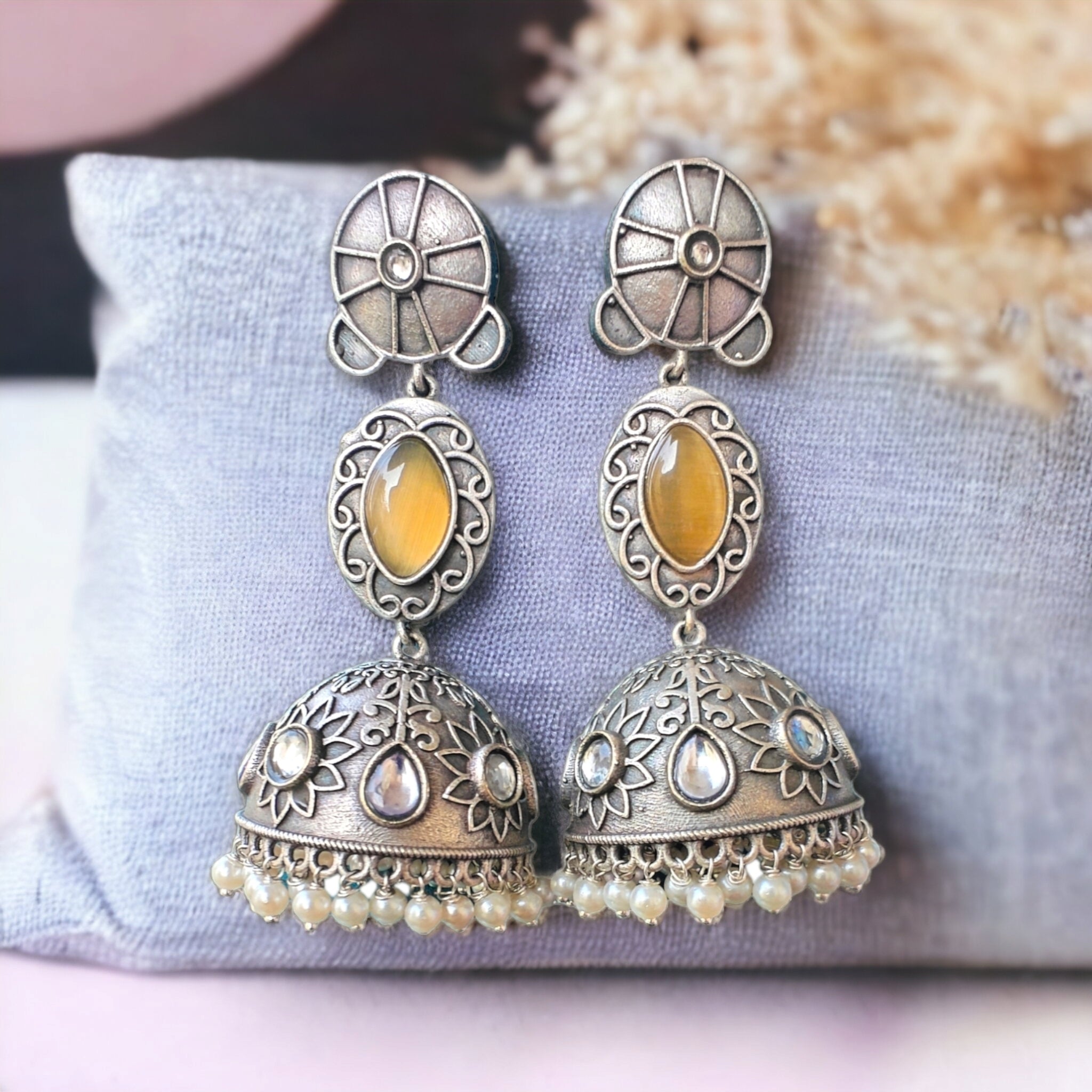 Gazal Jhumki - Yellow