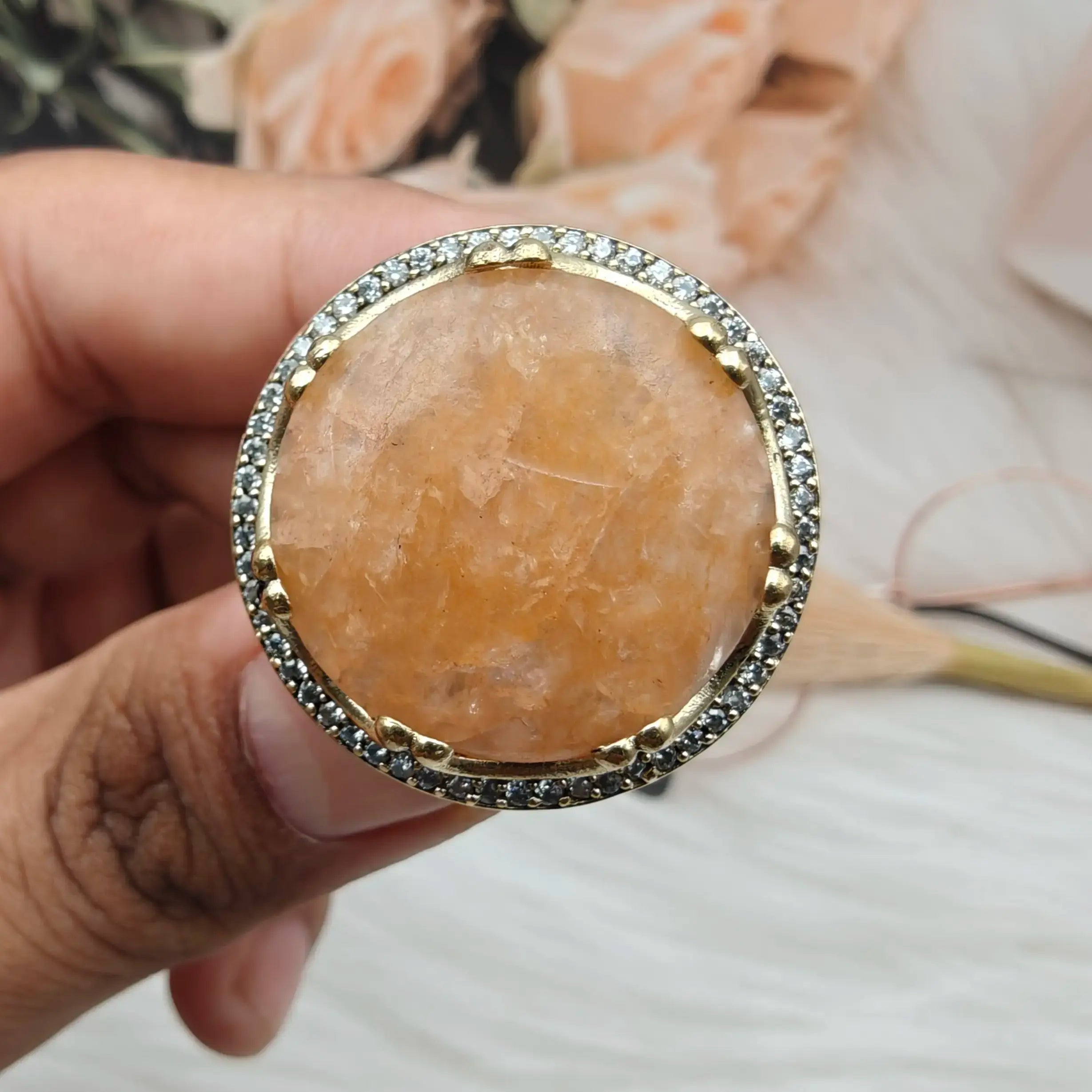 Sabya Inspired Saira Ring- Amber