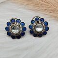 Aashka Takker Stone Studs - Blue