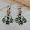 Sabyasachi Inspired Eklavya Premium Earrings - Rose Quartz Multi