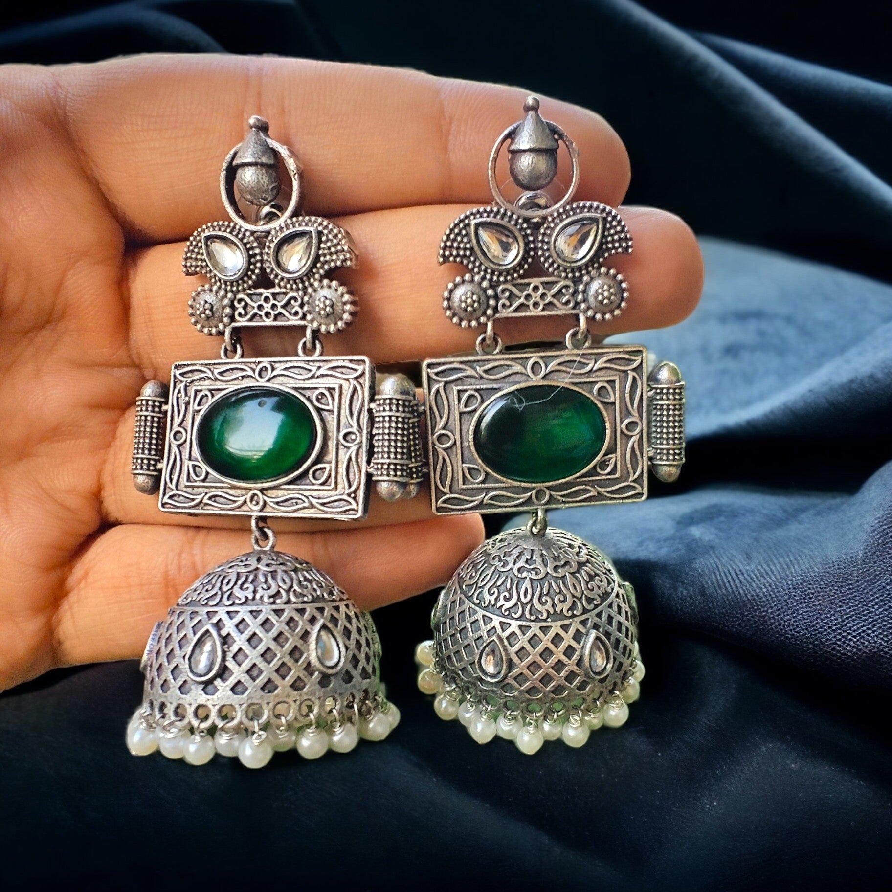 Aashima Jhumki - Green