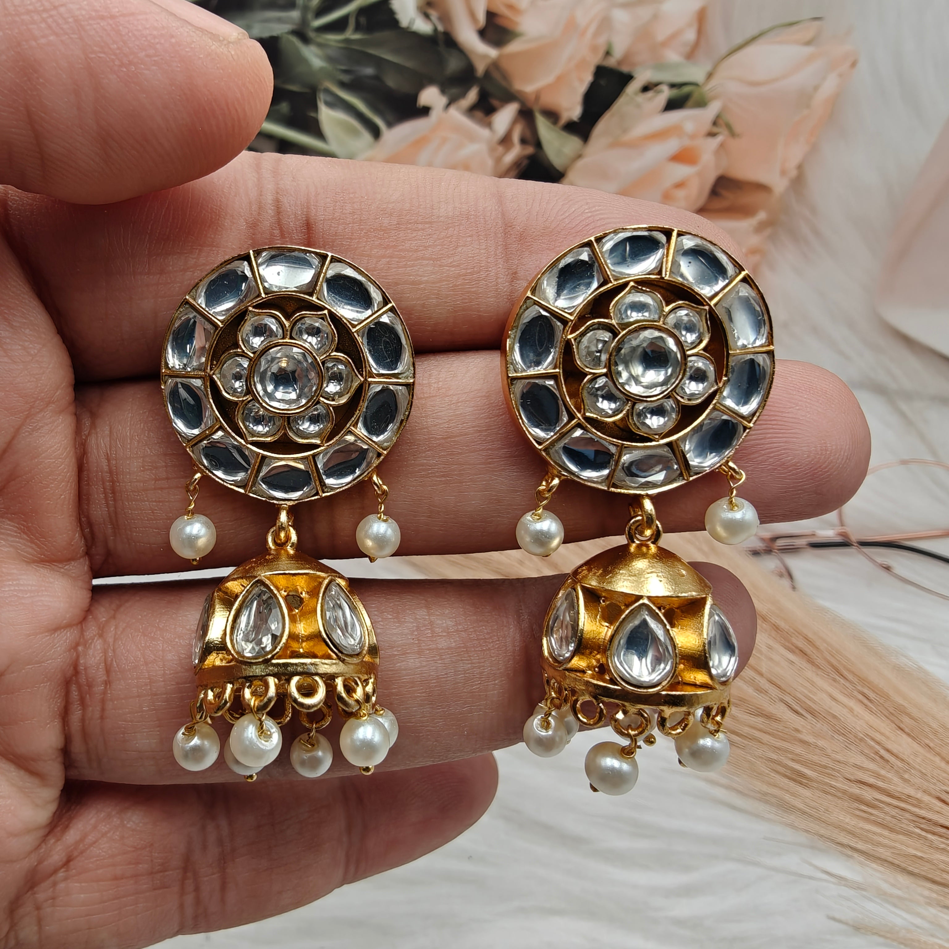 Kajal Jadau Kundan Jhumki