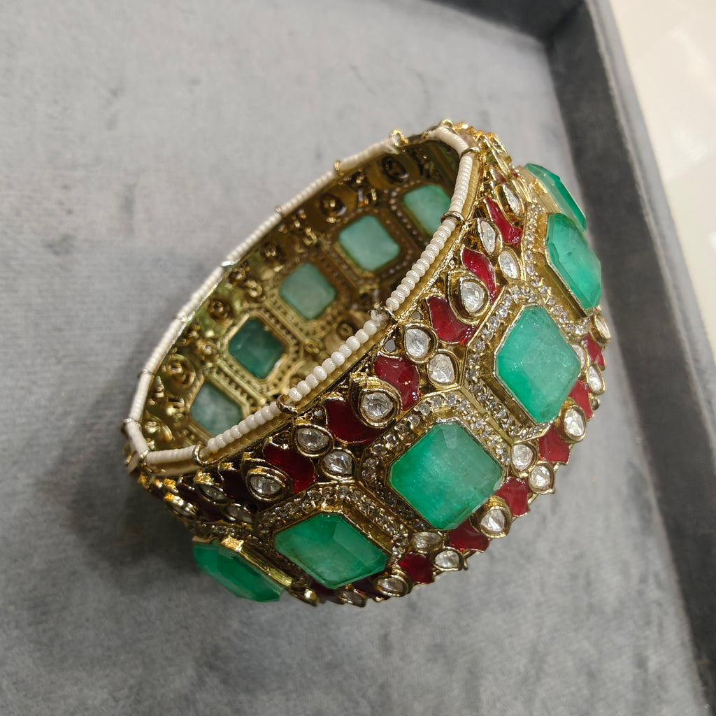 Sameera Premium Openable Tanzonite Doublet Kangan- Mint