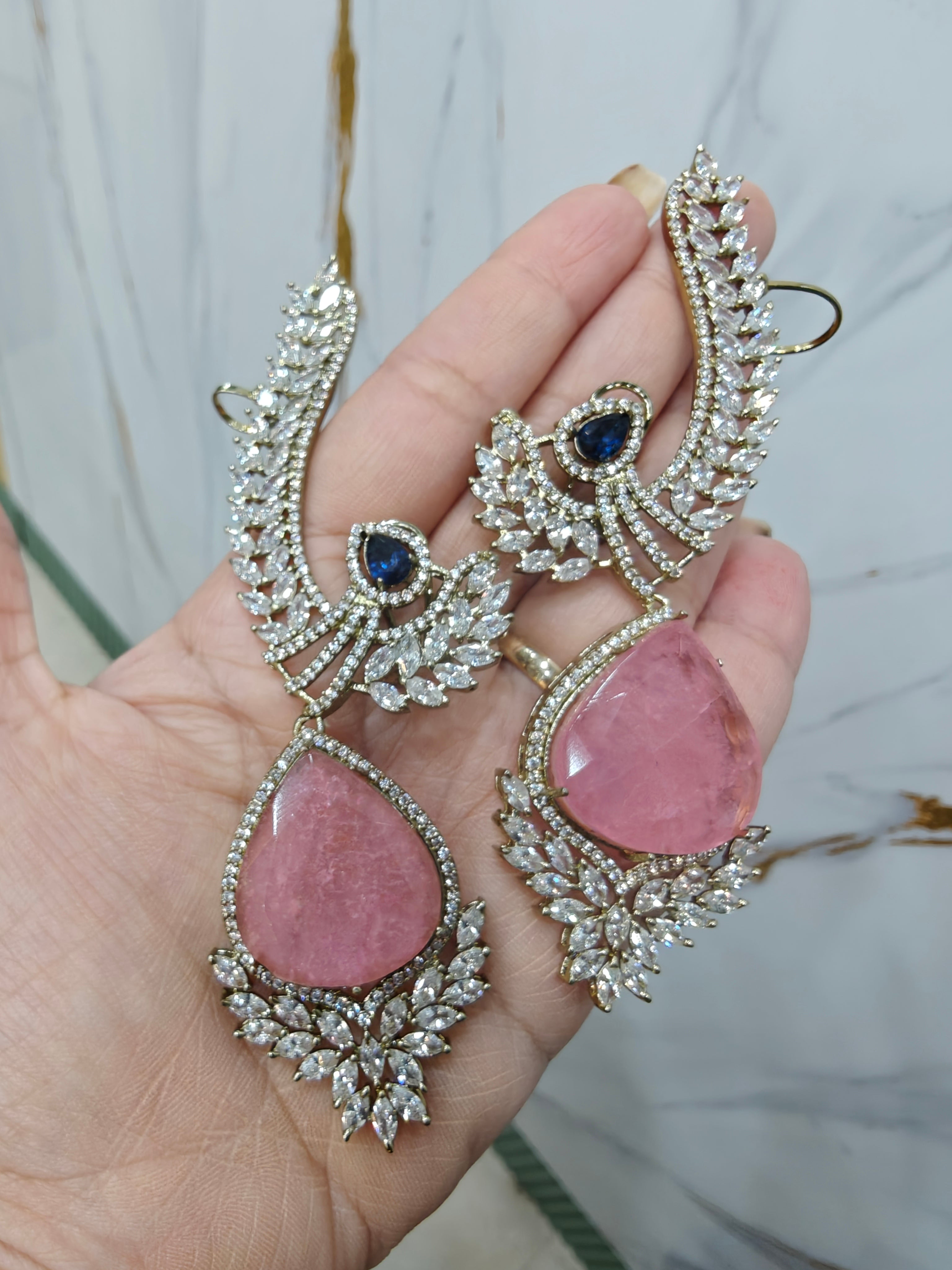 Stellar Doublet Earcuff - Pink
