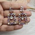 Angel Polki Danglers - Purple n Pink