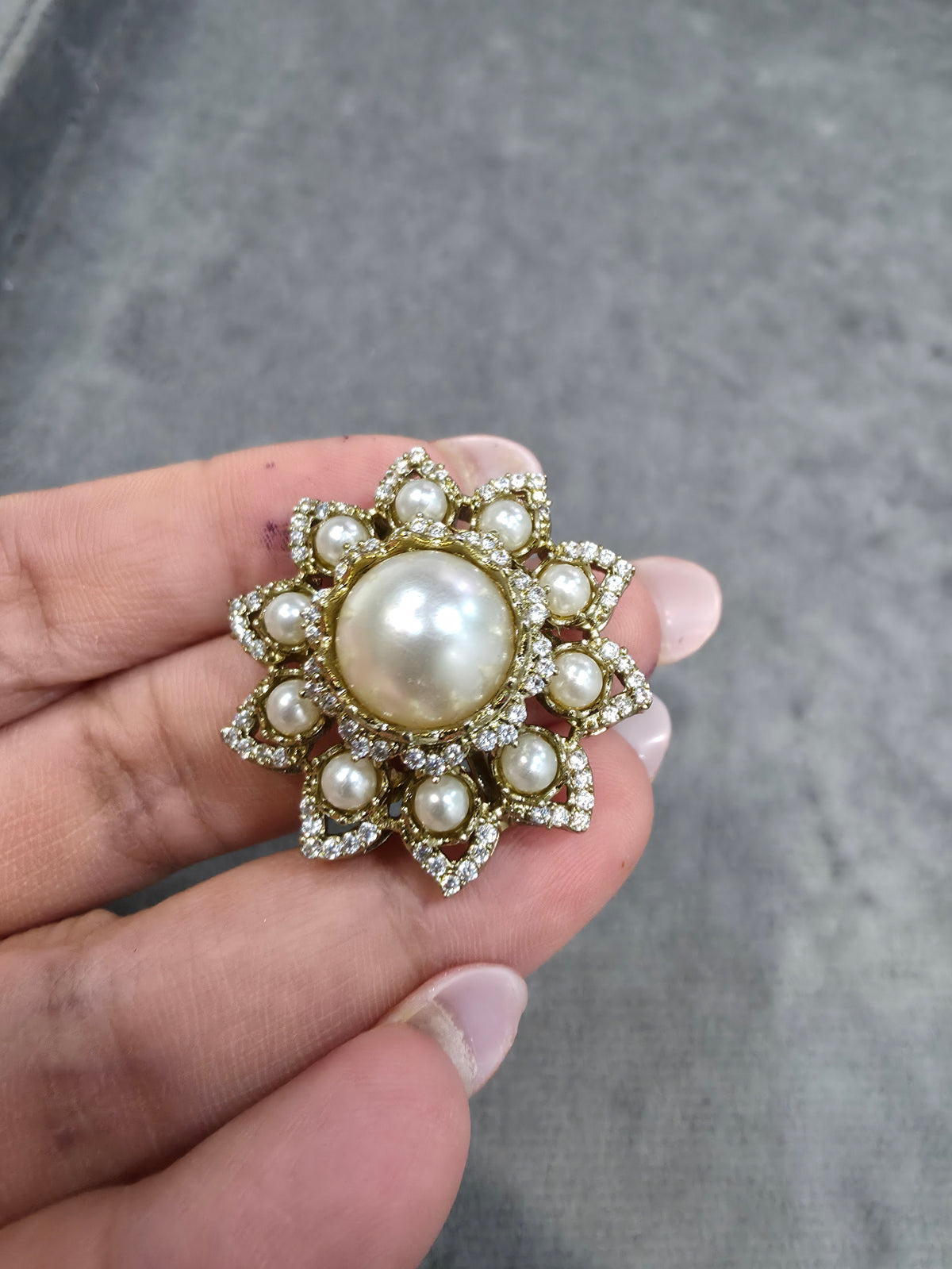 Sabya Inspired Pearl Ring