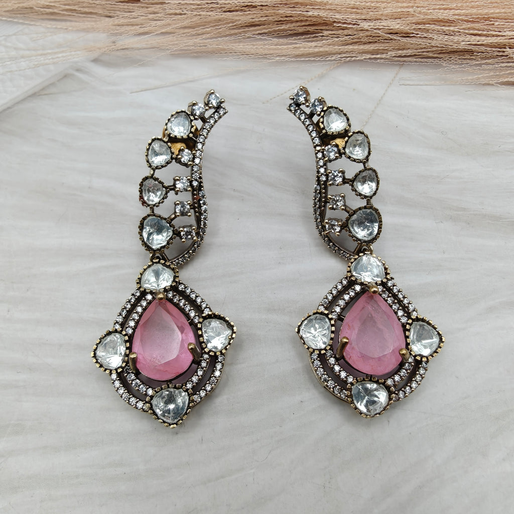 Mabel Doublet Earrings - Pink