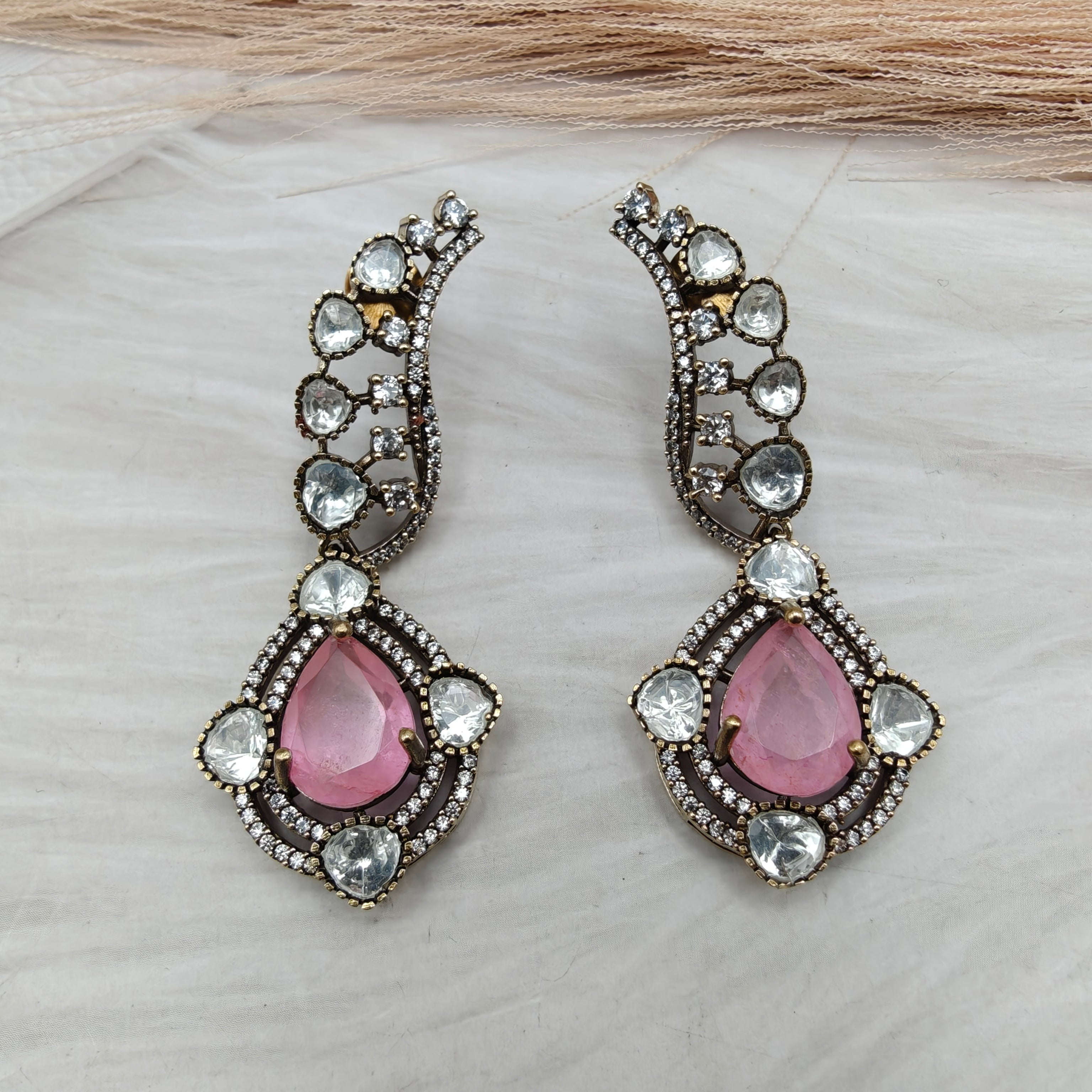 Mabel Doublet Earrings - Pink