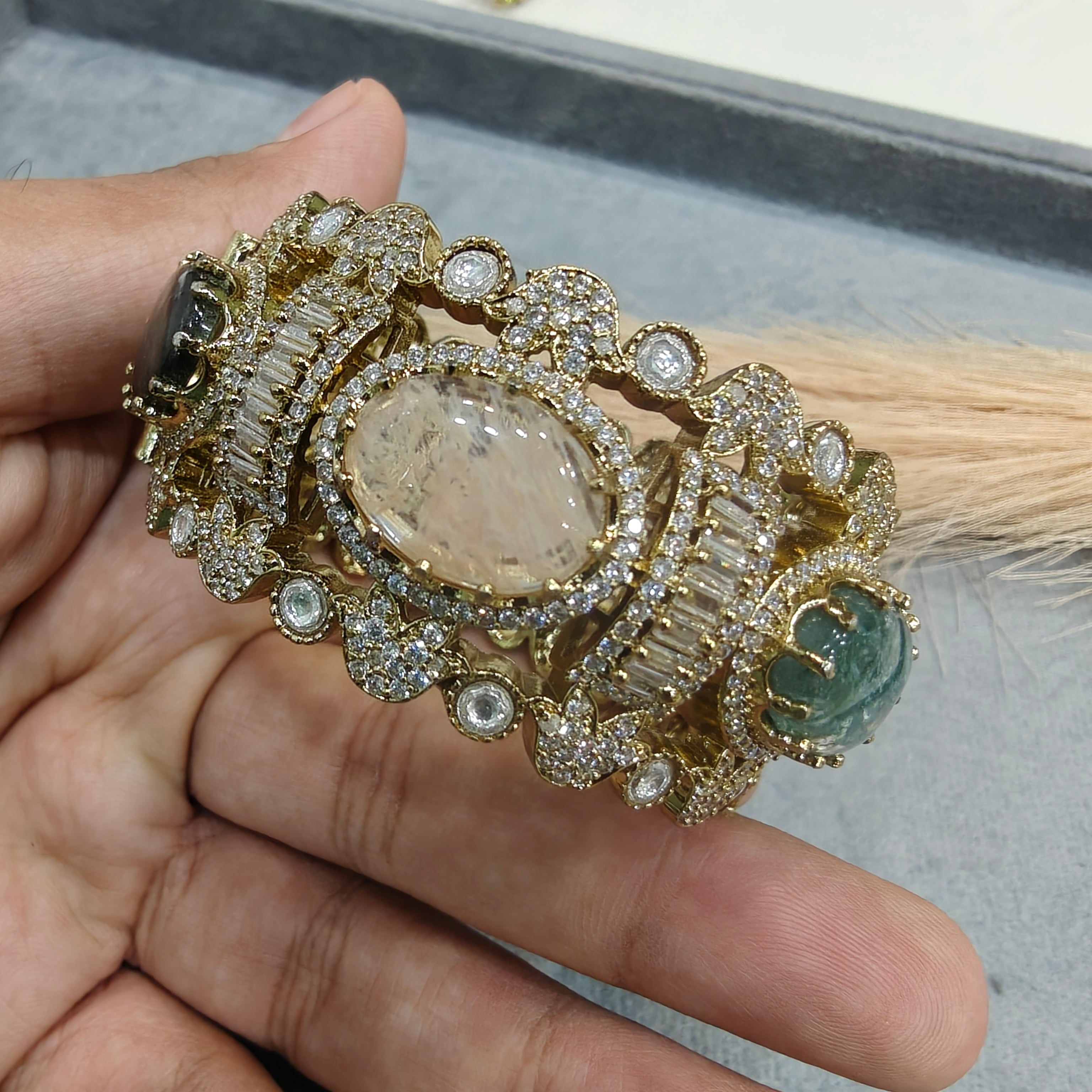 Mahira Sabya Inspired Openable Bangle - Multi 3