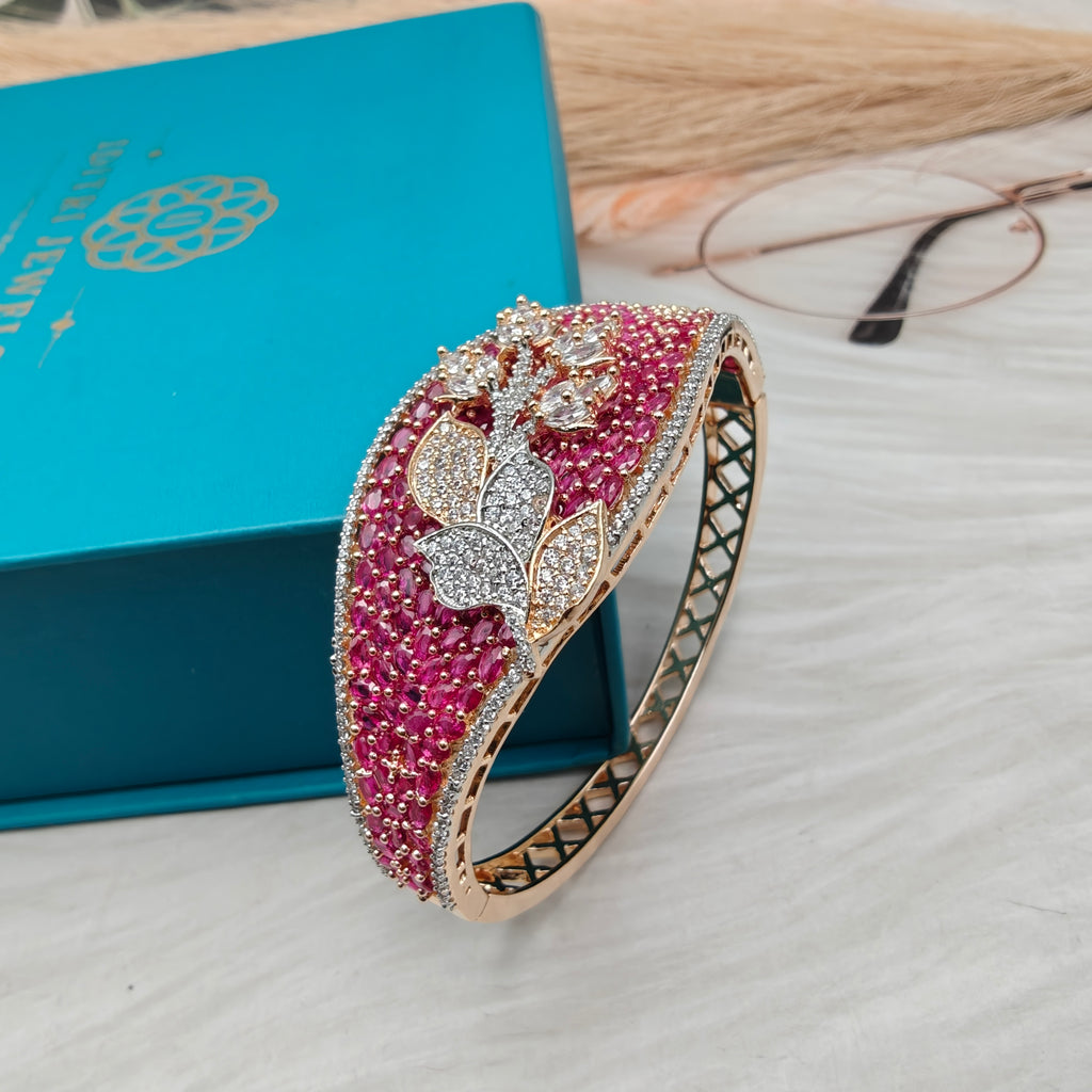 Vixita Premium Openable Bracelets (Carat Plating)- Ruby