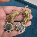 Bageera Sabya Inspired Statement Earrings- Moss Green