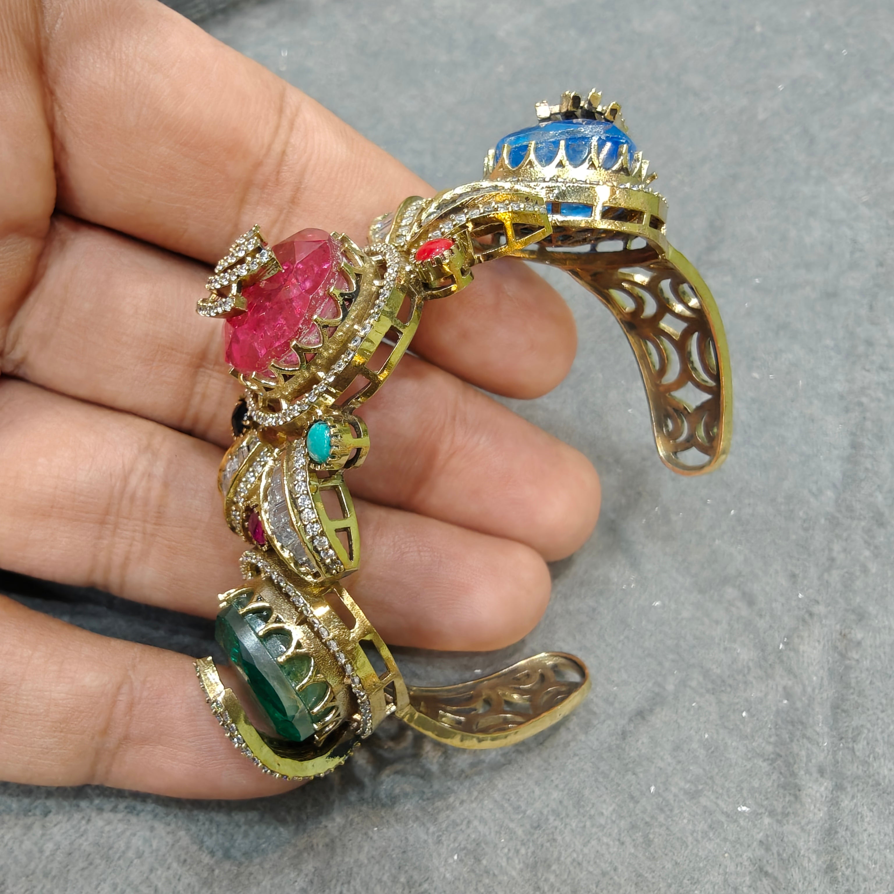 Ananta Quartz Doublet Bracelets- Multi 1