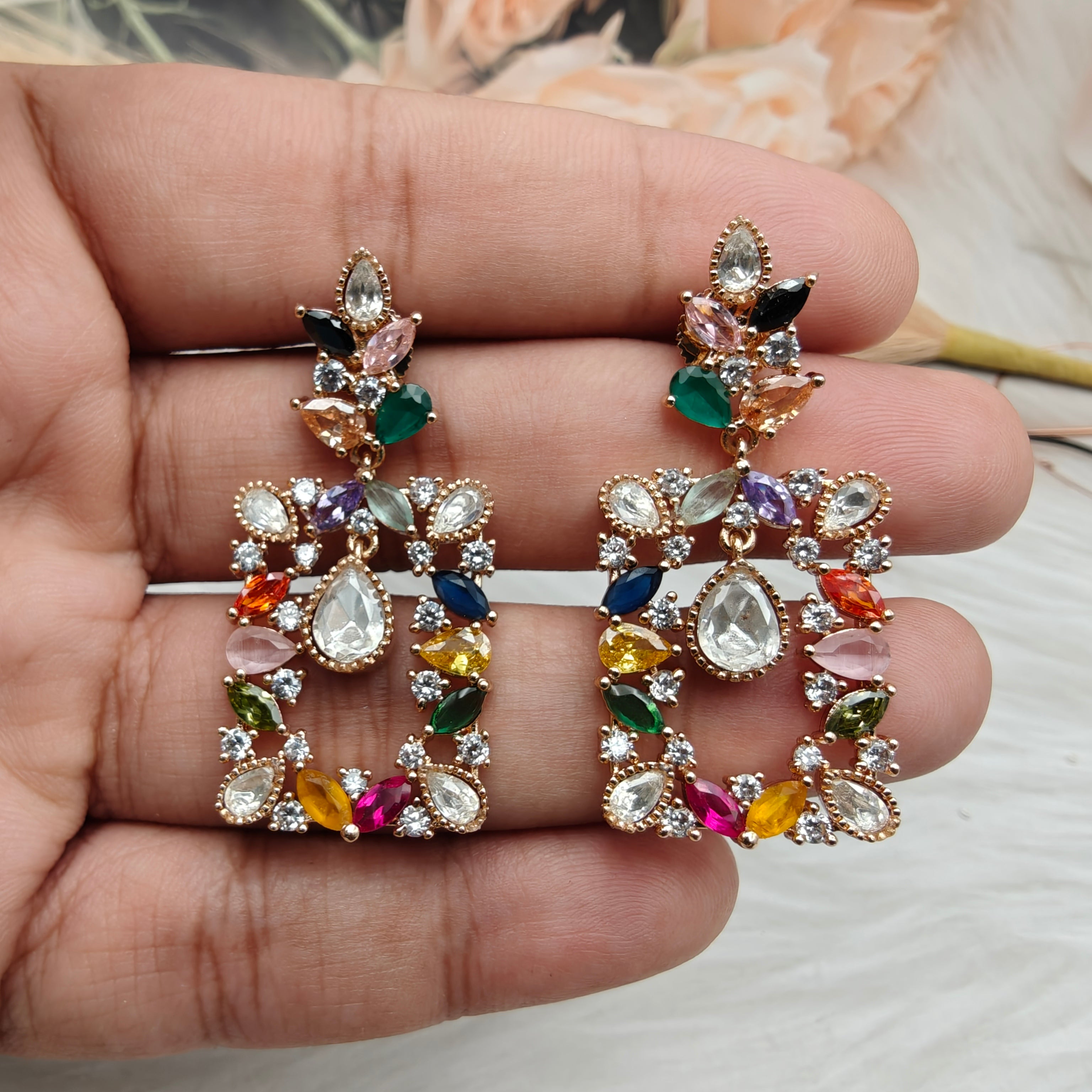 Angel Polki Danglers - Multi