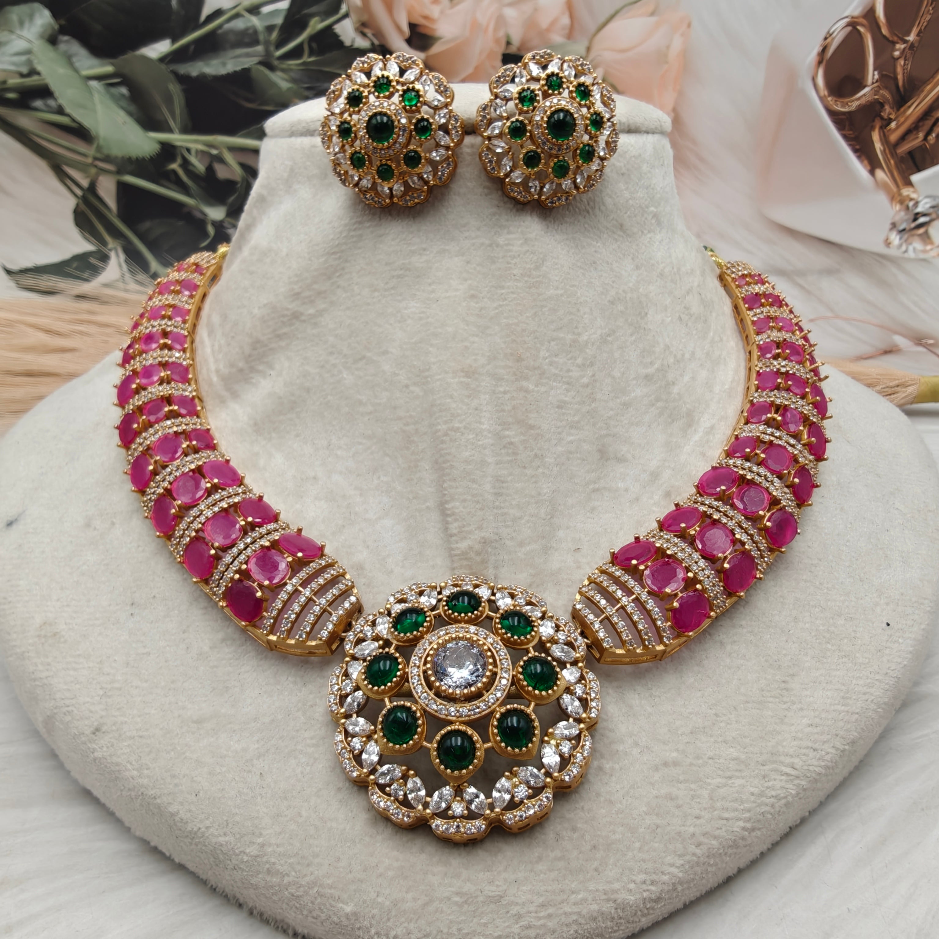 Debina AD Hasli Set - Ruby Green