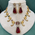 Gajraj Holdali Necklace Set- Multi