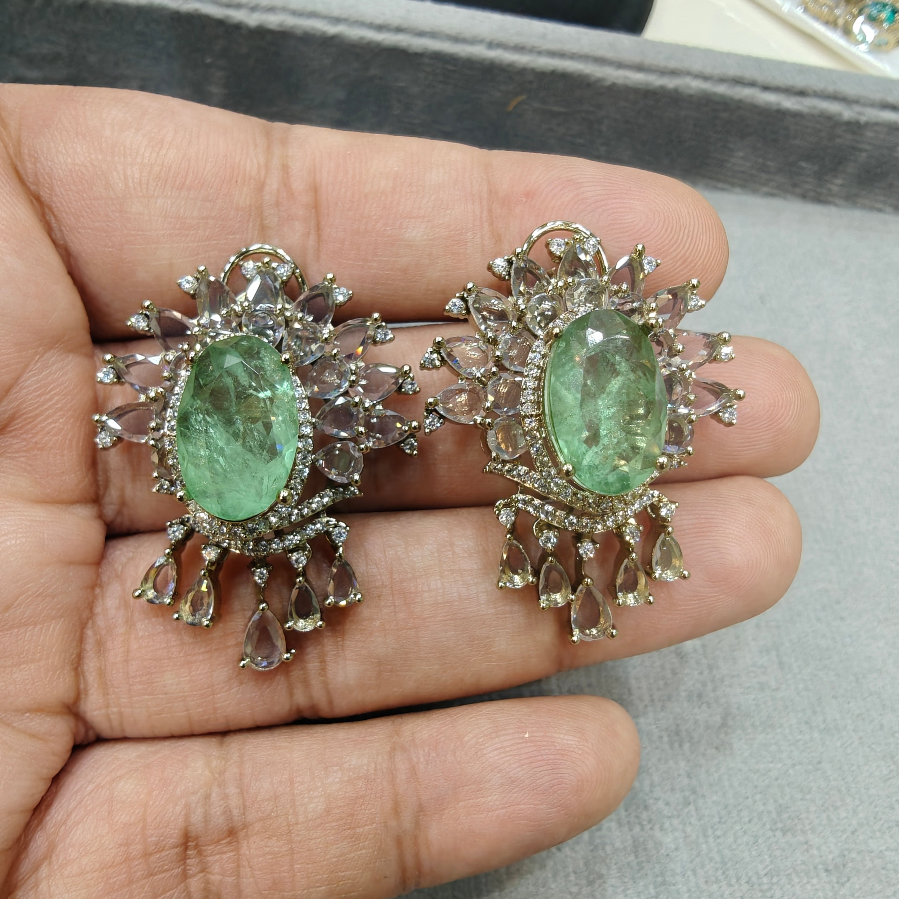 Tavira Doublet Statement Studs- Mint